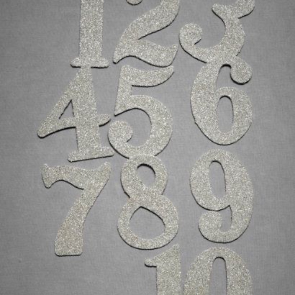 BHLDN Wendy Addison Glitter Table Number 1-10